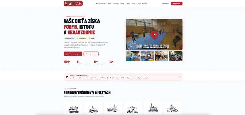 Úvodná stránka portálu skills.sk